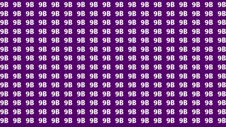 Optical Illusion Visual Test: If you have Sharp Eyes Find the Number 98 in 16 Secs