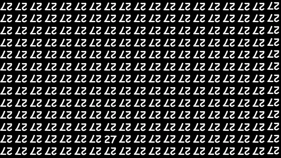 Optical Illusion Brain Challenge: If you have Hawk Eyes Find the Number 27 in 15 Secs