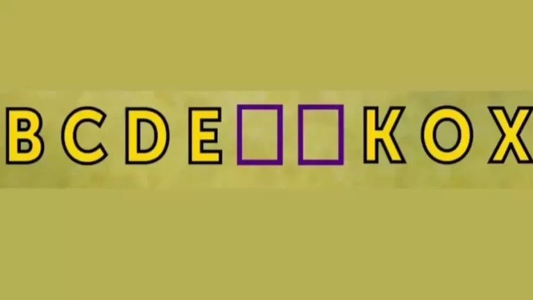 Brain Teaser IQ Test: Can You Find The Missing Letter In This Sequence? Picture Puzzle