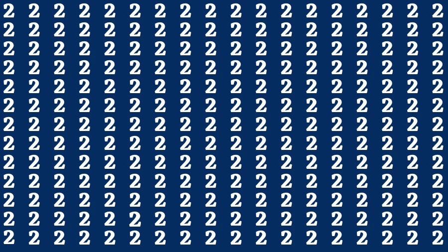 Brain Teasers for Geniuses: Find the Number 4 among 2 in 20 Seconds