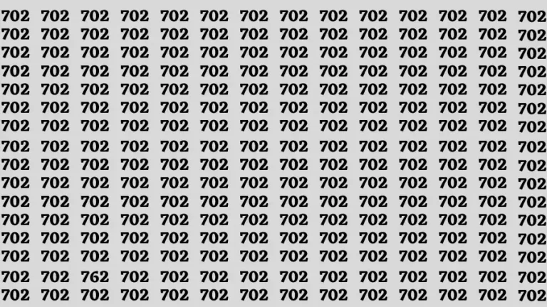 Observation Brain Challenge: You Have 50/50 HD Vision Find the Number 762 in 10 Secs