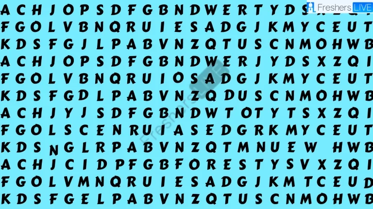 Only 4k Vision People can Find the Word Forest in Just 10 Secs