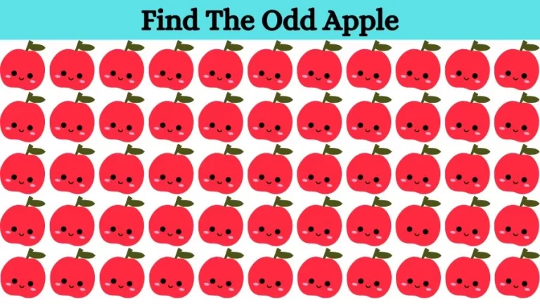 Optical Illusion Brain Challenge: Can you find the Odd Apple in 12 Seconds?