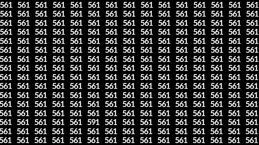 Spot the Hidden Number 591 among 561 in Less than 10 Seconds