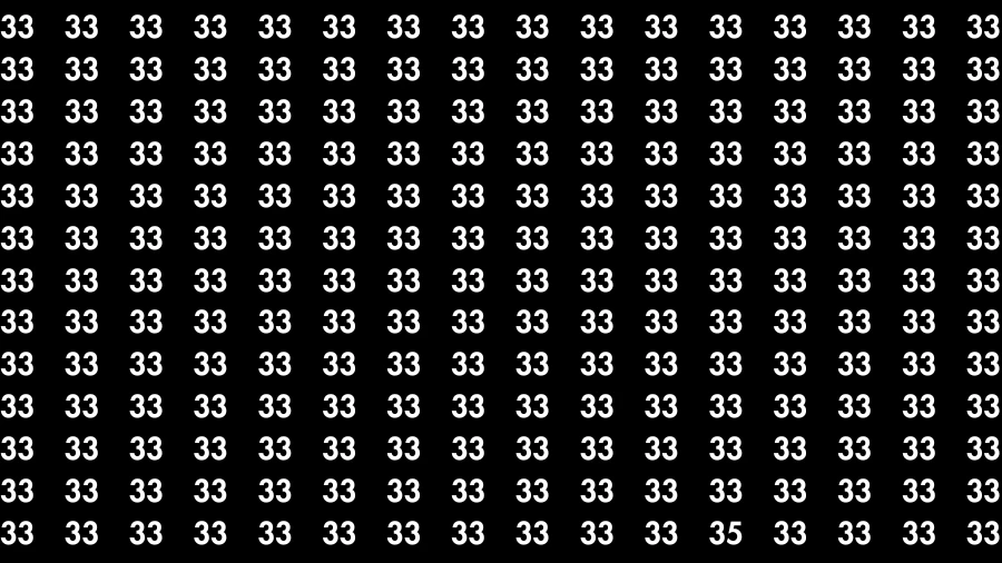 Observation Brain Challenge: If you have Hawk Eyes Find the Number 35 in 15 Secs