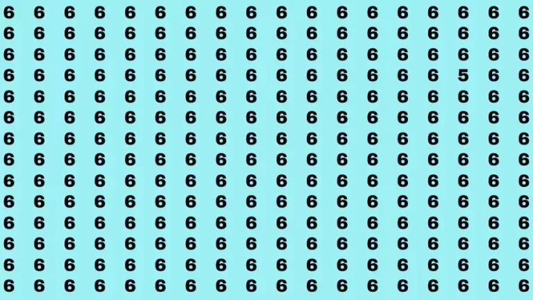 If you have Hawk Eyes Find the Number 5 among 1s in 20 Secs