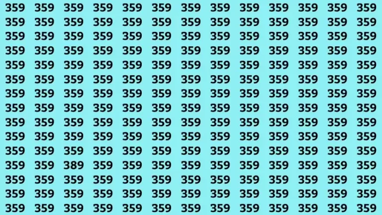 If you have Hawk Eyes Find the Number 5 among 1s in 20 Secs