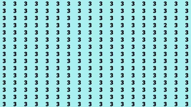 If you have Hawk Eyes Find the Number 5 among 1s in 20 Secs