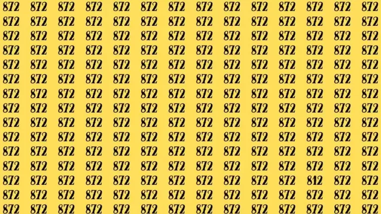 Optical Illusion Brain Test: If you have Sharp Eyes Find the number 812 in 20 Secs