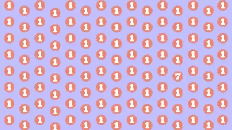 Observation Skill Test: If you have Eagle Eyes Find the number 7 among 1 in 12 Seconds?