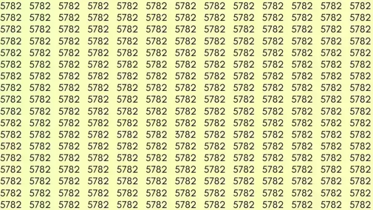 Optical Illusion Brain Challenge: If you have 50/50 Vision Find the number 3782 in 15 Seconds?