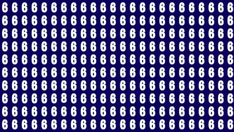 Optical Illusion Brain Test: If you have Eagle Eyes Find the number 8 among 6 in 7 Seconds?