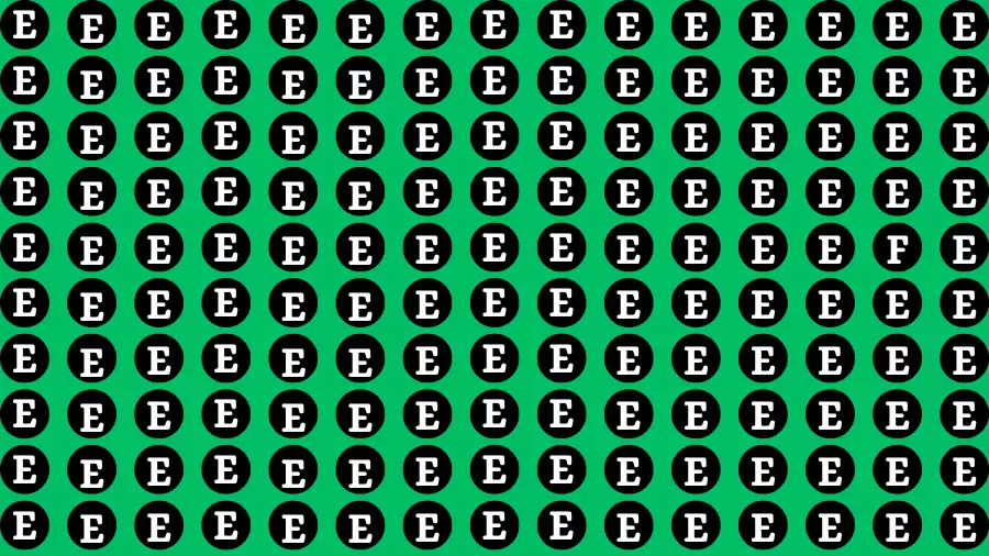 Observation Brain Challenge: If you have Hawk Eyes Find F in 15 Secs