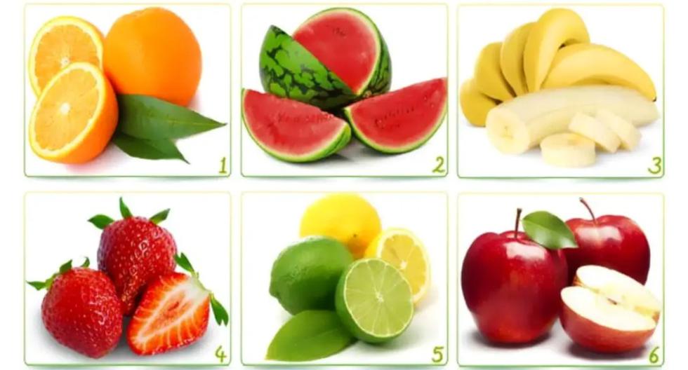 Selecciona tu fruta favorita de la imagen y conocerás todo sobre tu personalidad