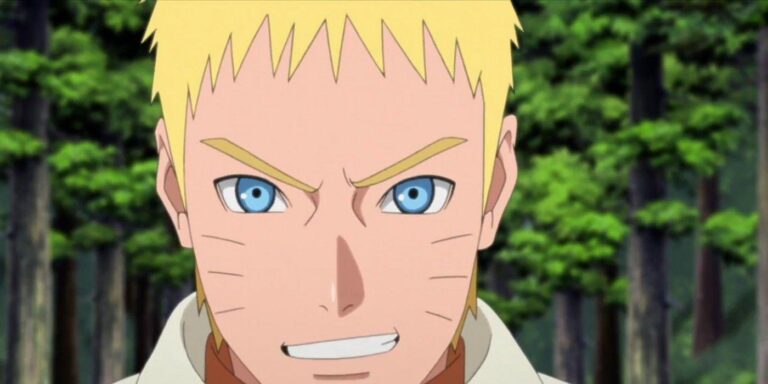 Naruto in Boruto, grimacing