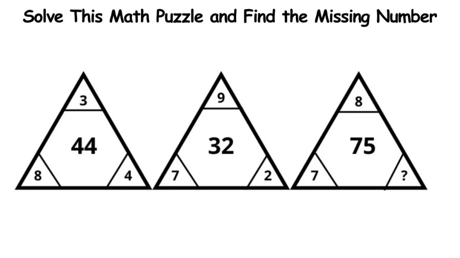 Brain Teaser: Solve This Math Puzzle and Find the Missing Number