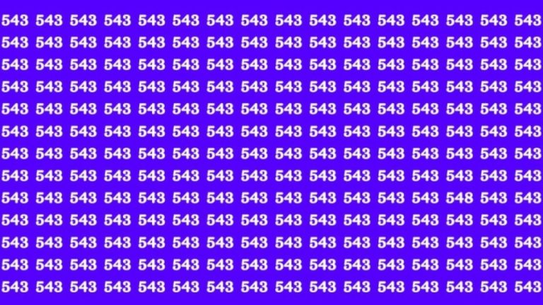 Observation Skill Test: If you have Eagle Eyes Find the Number 548 among 543 in 15 Secs