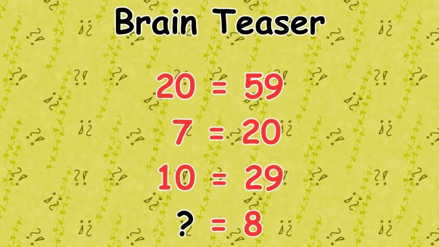 Brain Teaser: Only a Genius can Solve this Maths Puzzle in 20 Secs