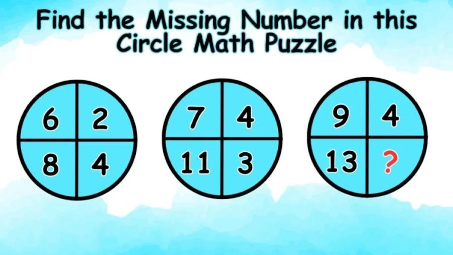Brain Test: If you have High IQ Find the Missing Number in this Circle Math Puzzle in 20 Seconds