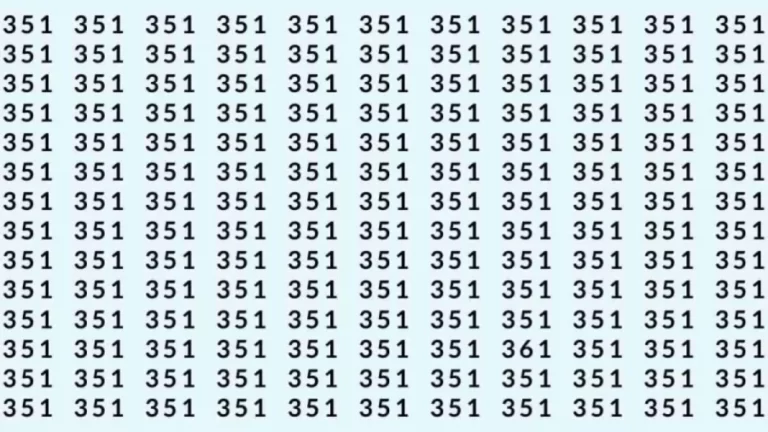 If you have Extra Sharp Eyes Find the Number 6 among 3s in 20 Secs