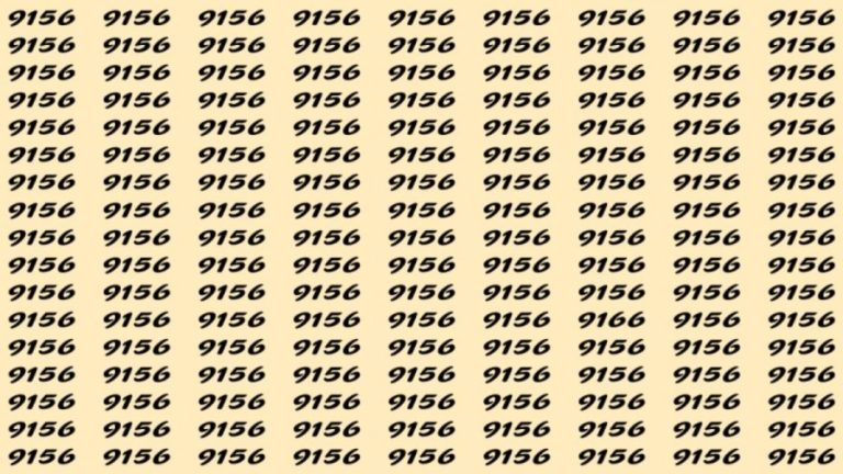 Can You Spot 9166 among 9156 in 7 Seconds? Explanation and Solution to the Optical Illusion