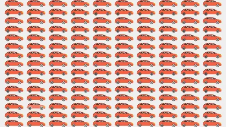 Observation Skill Test: Can you find the odd Car within 11 seconds?