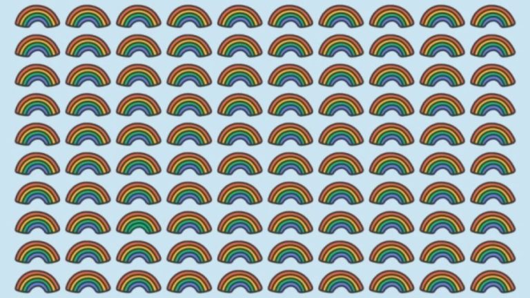 Observation Skills Test: Can You find the Different Rainbow within 10 Seconds?