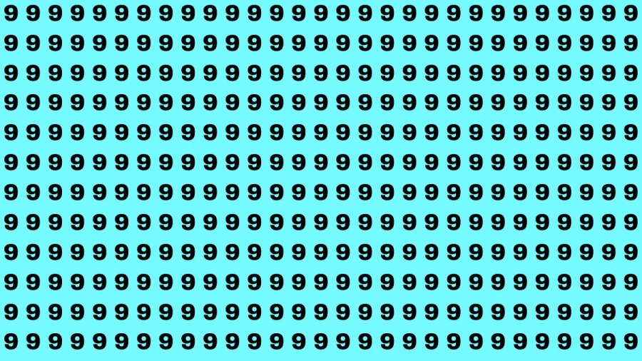 Observation Skills Test: If you have Eagle Eyes find 6 among the 9s within 20 Seconds