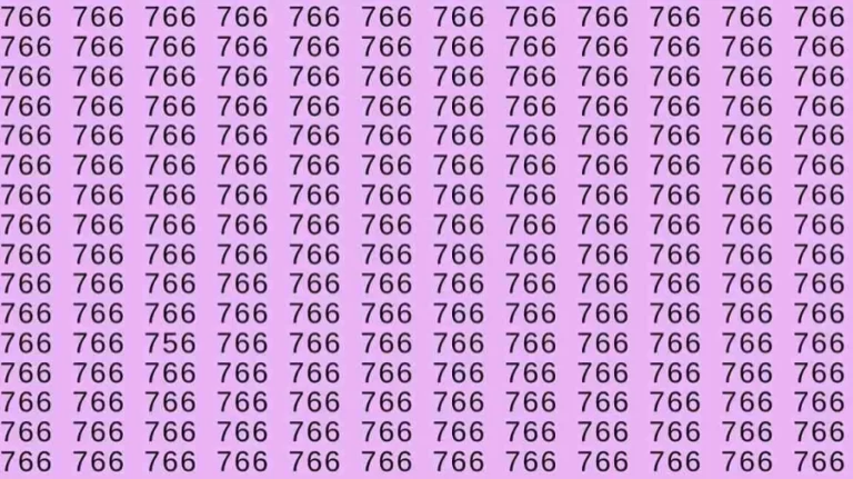 Optical Illusion: If you have eagle eyes find 756 among 766 in 8 Seconds?