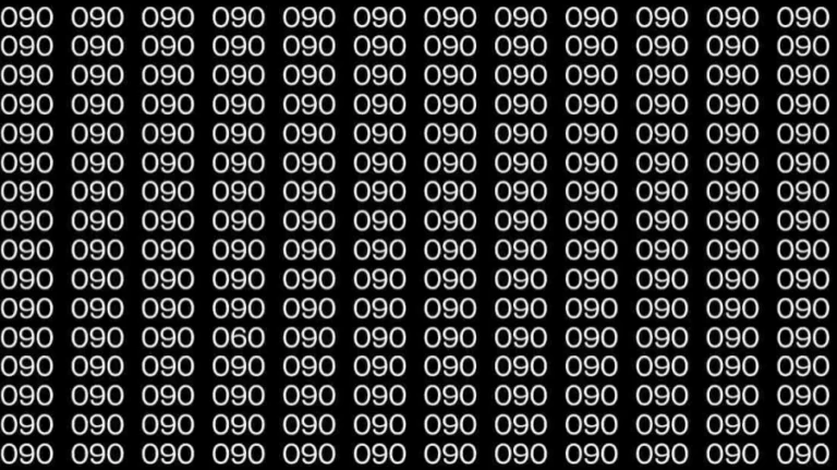 Optical Illusion Skill Test: If you have hawk eyes find 060 among 090 in 7 Seconds?