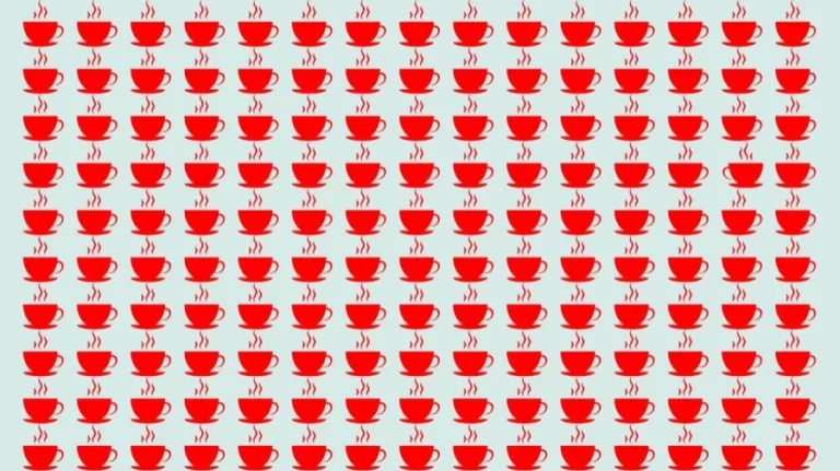 Optical Illusion Test: Can you find the Odd Cup in this Image?