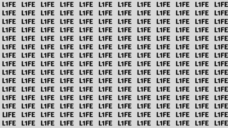 Optical Illusion: If you have Sharp Eyes Find the Word Life in 15 Secs