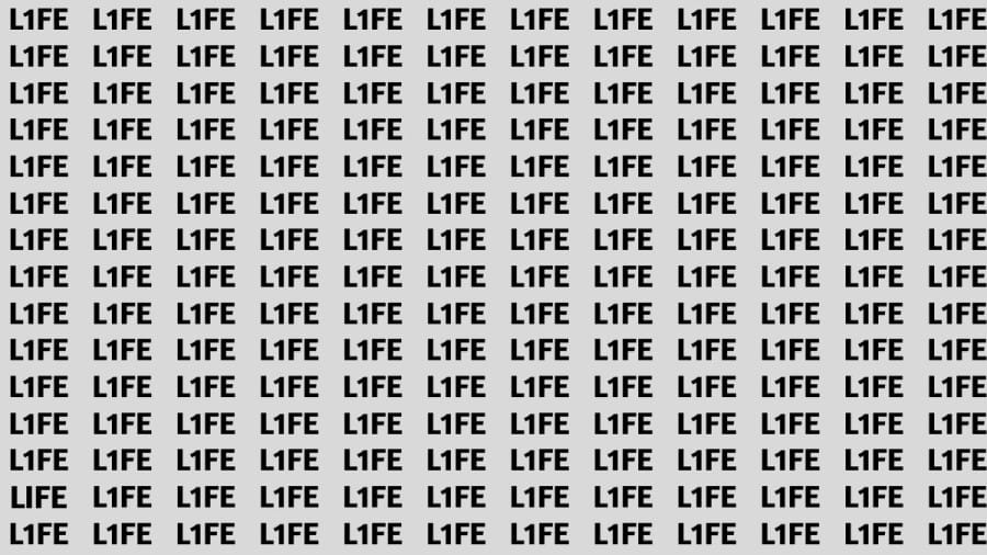 Optical Illusion: If you have Sharp Eyes Find the Word Life in 15 Secs