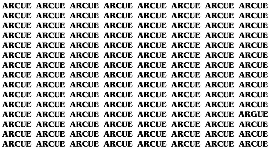 Brain Teaser: If you have Hawk Eyes Find the Word Argue in 15 Secs