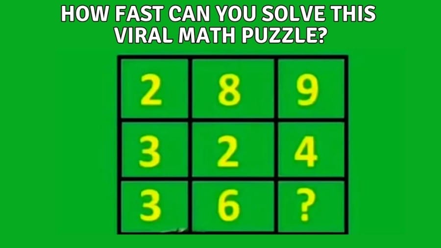 Brain Teaser - Find the Missing Number in this Impossible Math Puzzle