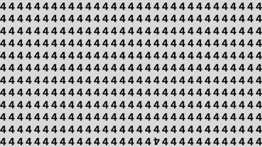 Can You Find the Inverted ‘4’ in this Image within 12 Seconds? Explanation and Solution to the Optical Illusion