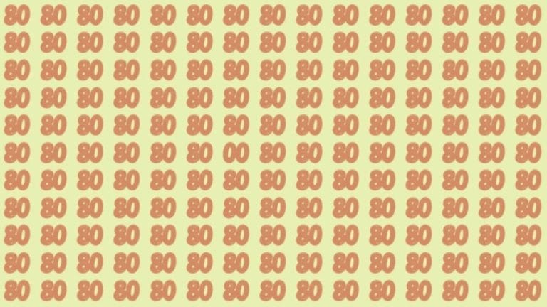 Can You Spot 00 among 80 in 10 Seconds? Explanation and Solution to the Optical Illusion