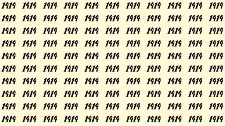 Can You Spot 1419 among 1414 in 30 Seconds? Explanation And Solution to the Optical Illusion