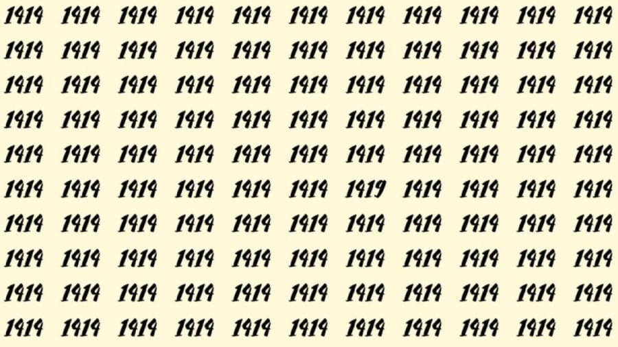 Can You Spot 1419 among 1414 in 30 Seconds? Explanation And Solution to the Optical Illusion
