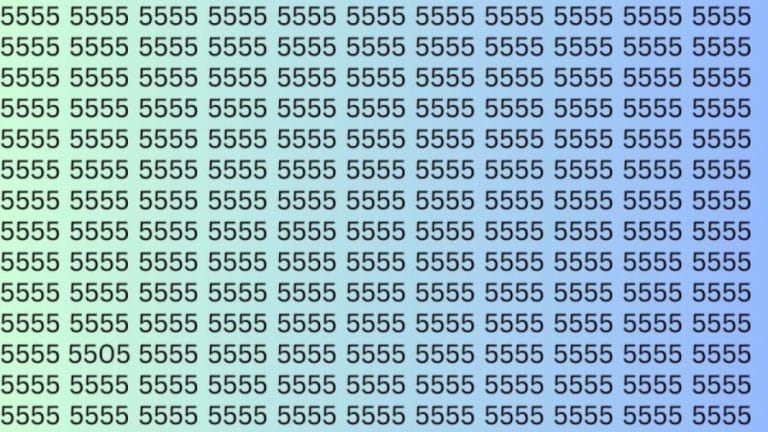 Observation Skills: Can you find the Number 5505 among 5555 in 8 Seconds?