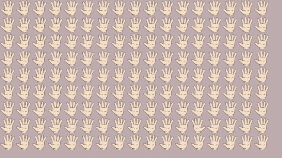 Optical Illusion: Only 2% of People with Sharp Eyes can find the Odd Hand