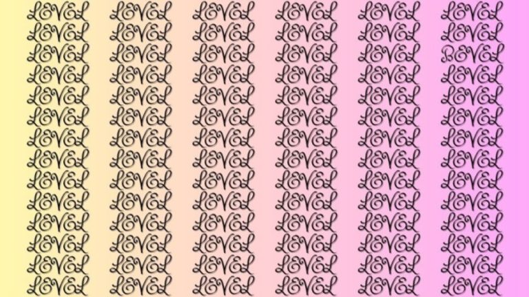 Optical Illusion Brain Test: If you have Hawk Eyes find the Word Bevel among Level in 20 Secs