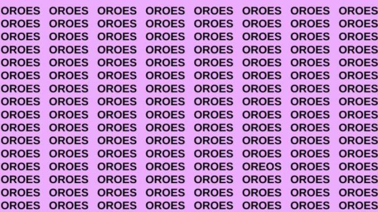 Brain Teaser: If you have Eagle Eyes Find the Word Oreos in 13 Secs