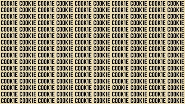 Brain Teaser: If you have Eagle Eyes find the word Cookies in 12 secs