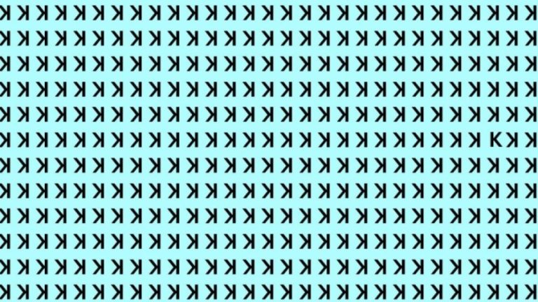 Optical Illusion Eye Test: If you have Eagle Eyes find the K in 15 Secs