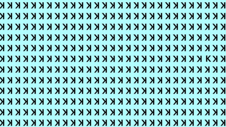 Optical Illusion Eye Test: If you have Eagle Eyes find the K in 15 Secs