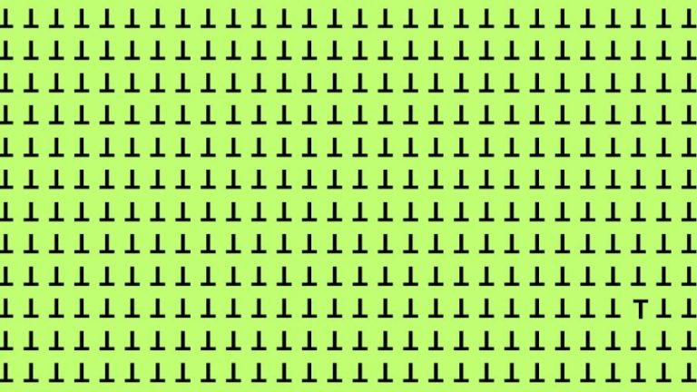 Optical Illusion Eye Test: If you have Eagle Eyes find the T in 15 Secs