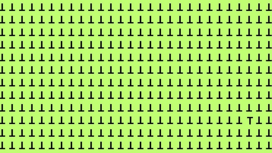 Optical Illusion Eye Test: If you have Eagle Eyes find the T in 15 Secs