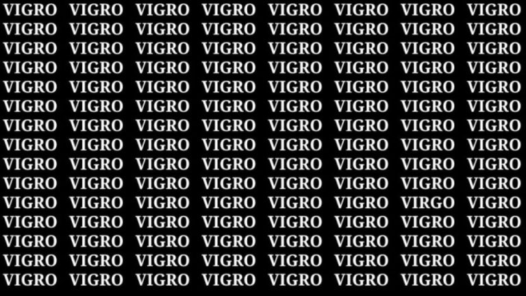 Optical Illusion Visual Test: If you have Hawk Eyes find the Word Virgo within 15 Secs? Explanation and Solution to the Optical Illusion