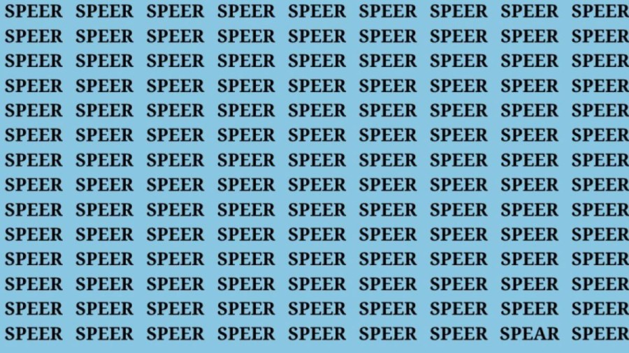 Brain Teaser: If You Have Hawk Eyes Find The Word Spear In 15 Secs